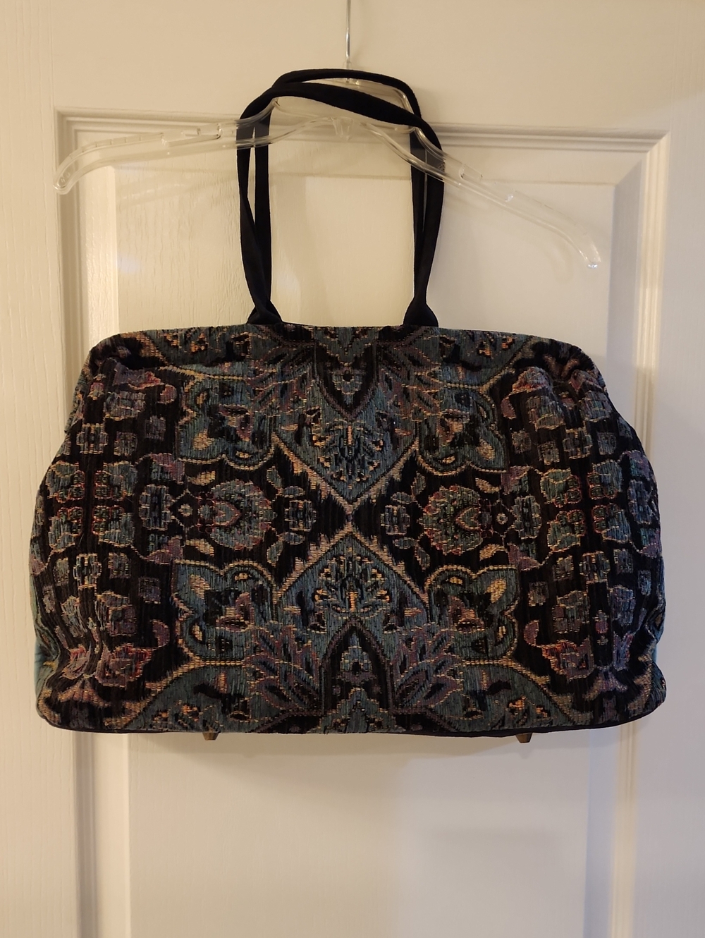 Atenti Pioneer Black/Teal Tapestry Bag in Excellent Condition - Picture 2 of 10